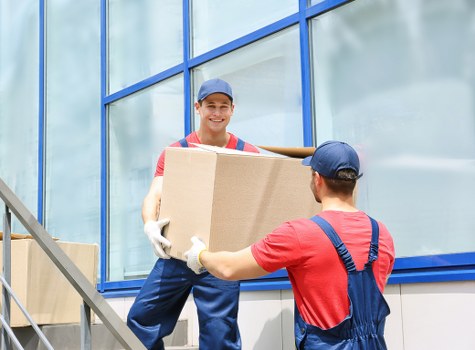 Boxes and household items prepared for a small move