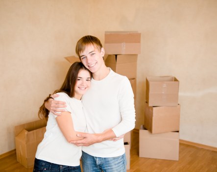 Packing boxes ready for Erith removals